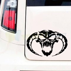 Masters Of Hardcore Skull Kuru Kafa Oto Sticker 1 Çift Yapıştırma