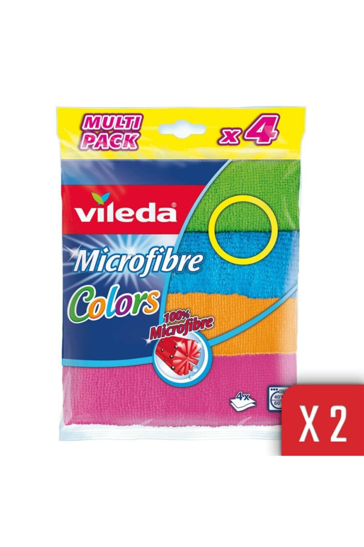 Colors 4'lü Mikrofiber Bez 2'li