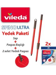 Vileda Spino Ultra Yedek Sap Başlık 2 Adet Yedek Paspas Paketi