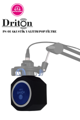 DRİTON PS-1 MAVİ AKUSTİK YALITIM KONDENSER MİKROFON POP FİLTRE