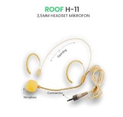 ROOF H-11 HEADSET KAFA MİKROFONU