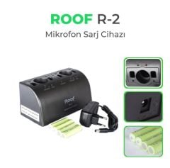 ROOF R-2 İKİLİ KABLOSUZ MİKROFON ŞARJ ÜNİTESİ