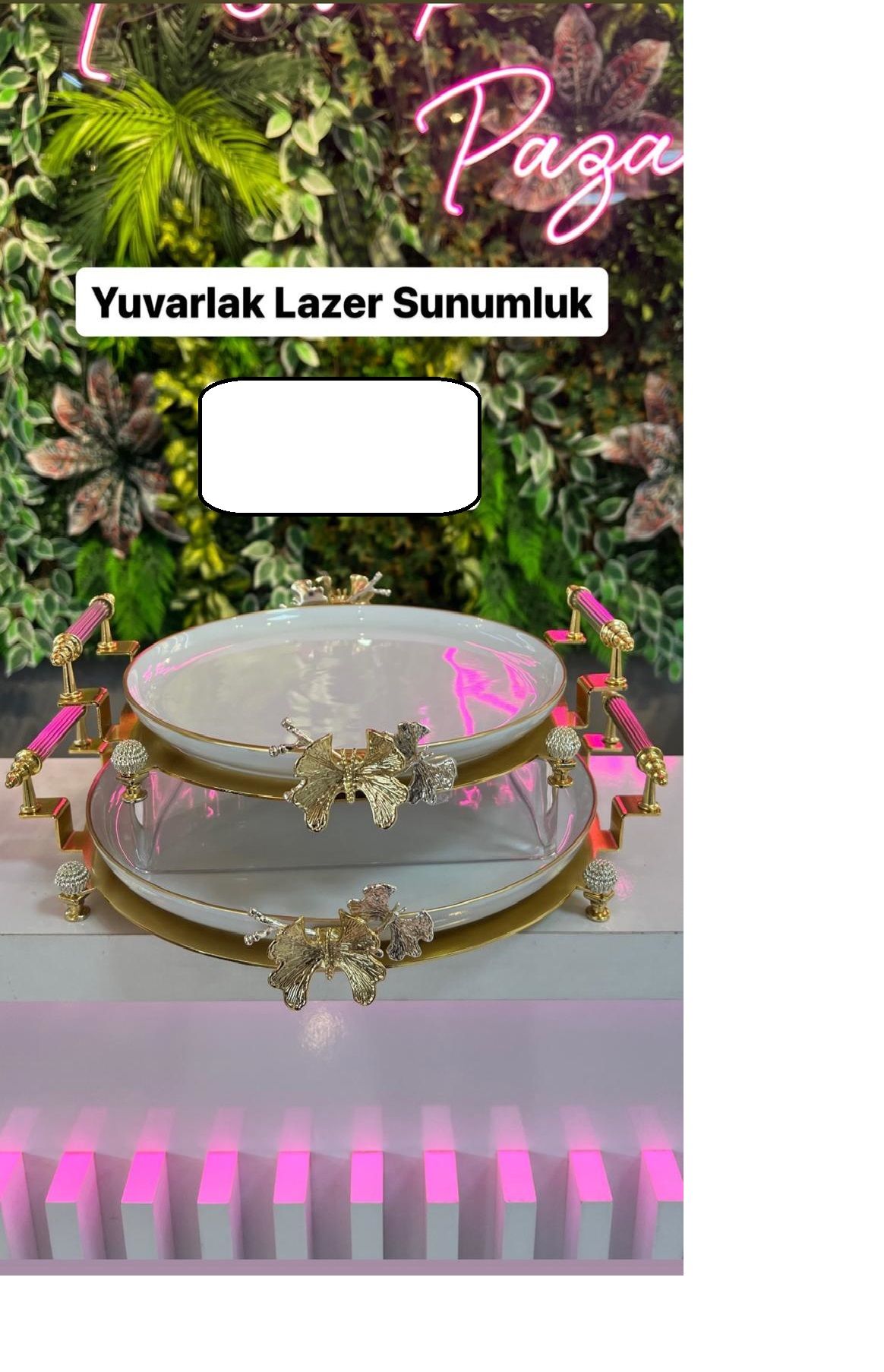 YUVARLAK LAZER STANDLI SUNUMLUK