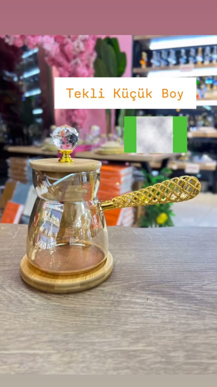 KÜÇÜK BOY BROSİKLAT CAM CEZVE