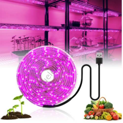 ALFA USB 2 METRE ŞERİT LED  GROW LIGHT SPEKTRUM BİTKİ YETİŞTİRME LAMBASI MEYVE SEBZE  2m