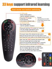 G30 Akıllı Uzaktan Kumanda 33 Tuş IR Gyro Sensing Netflix