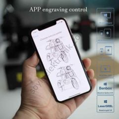 ALFA NEJE MASTER 2 7W CNC Lazer Gravür Oyma Kesim Makinası IOS Android Bluetooth APP Kontrol