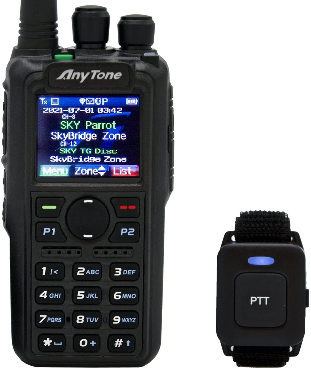 ANYTONE AT-D878UV II PLUS GPS BT DMR/ANALOG  HEDIYELI- Telsiz Type-C Bat.