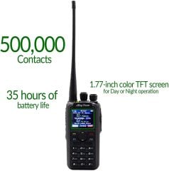 ANYTONE AT-D878UV II PLUS GPS BT DMR/ANALOG  HEDIYELI- Telsiz Type-C Bat.