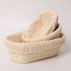 Bambu Hamur Mayalama Oval Bezli 28x15x9 h cm