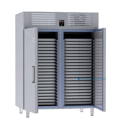 Patiseri Buzdolabı 60x80 cm İki Kapı 44 Tepsi (-2 / +8)