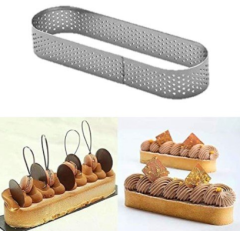 Pasta Çemberi Elips Yuvarlak Delikli 14xh 2,5 cm