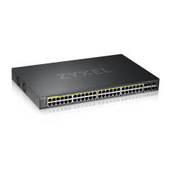 GS2220-50HP 48-port GbE L2 PoE Switch with GbE Uplink