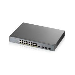 GS1350-18HP 16-port GbE Akıllı Yönetilebilir PoE Switch with GbE Uplink