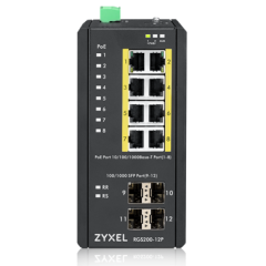 RGS200-12P 12-portlu GbE Yönetilebilir PoE Switch