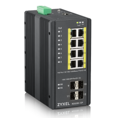 ZYXEL RGS200-12P 8x10/100/1000+4 SFP YÖNETİLEBİLİR POE ENDÜSTRİYEL SWITCH