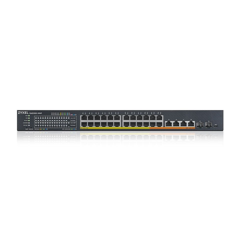 Zyxel XMG1930-30HP 6 Port 10G -24 Port 2.5G Multi-Gig Lite L3 Akıllı Yönetimli POE+/POE++ Switch