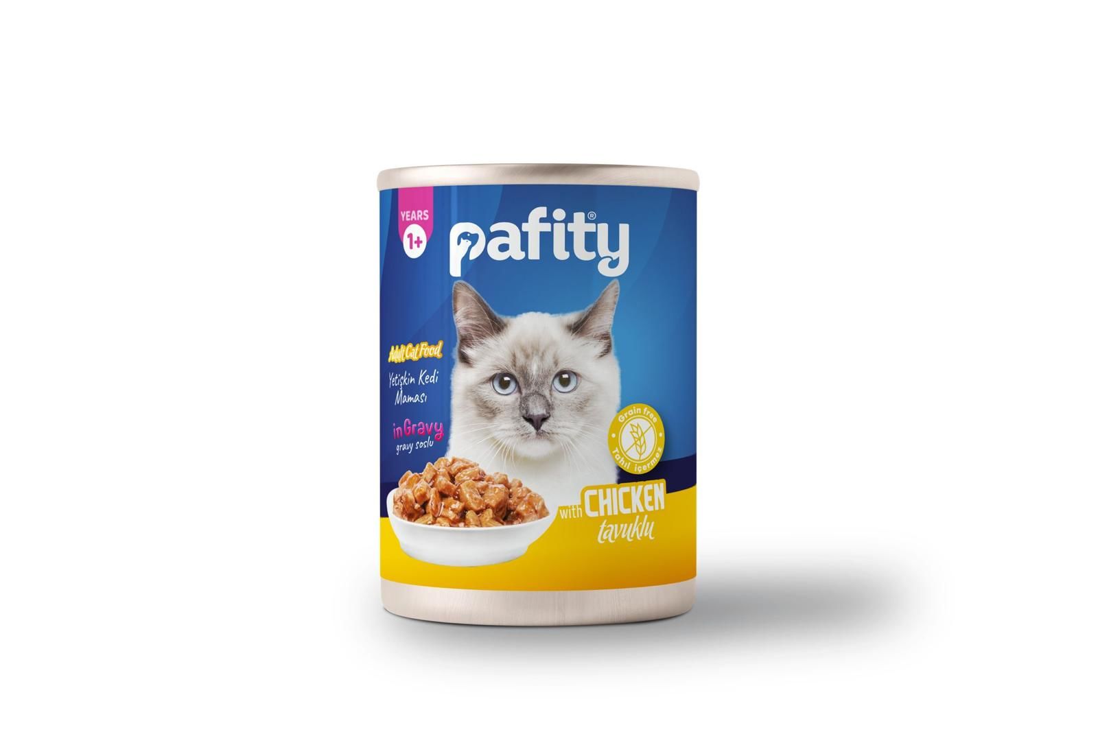 PAFİTY TAVUKLU YEİŞKİN KEDİ MAMASI 415 GR