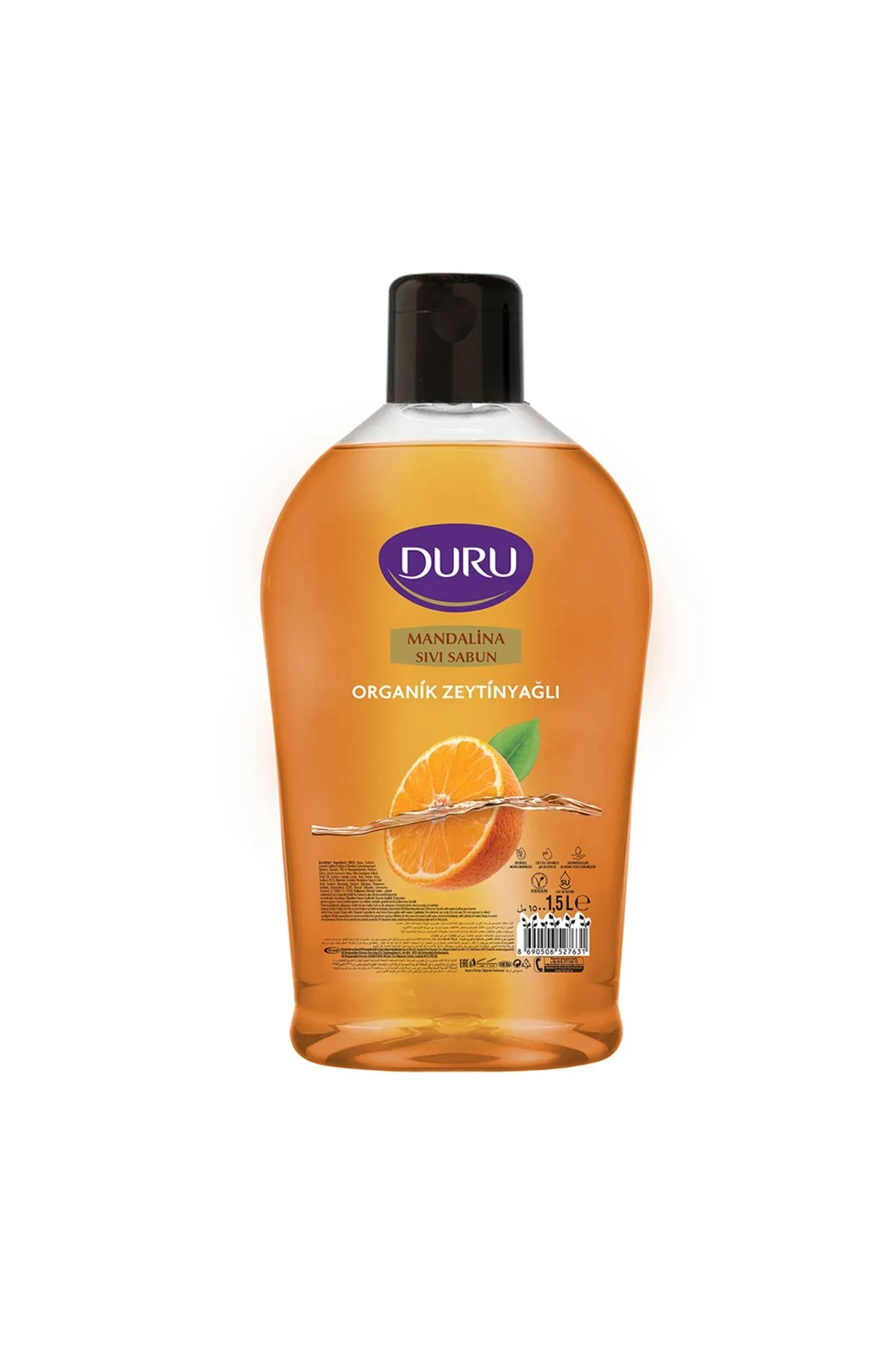 Duru Organik İçerikli Mandalina Sıvı Sabun 1500 ML