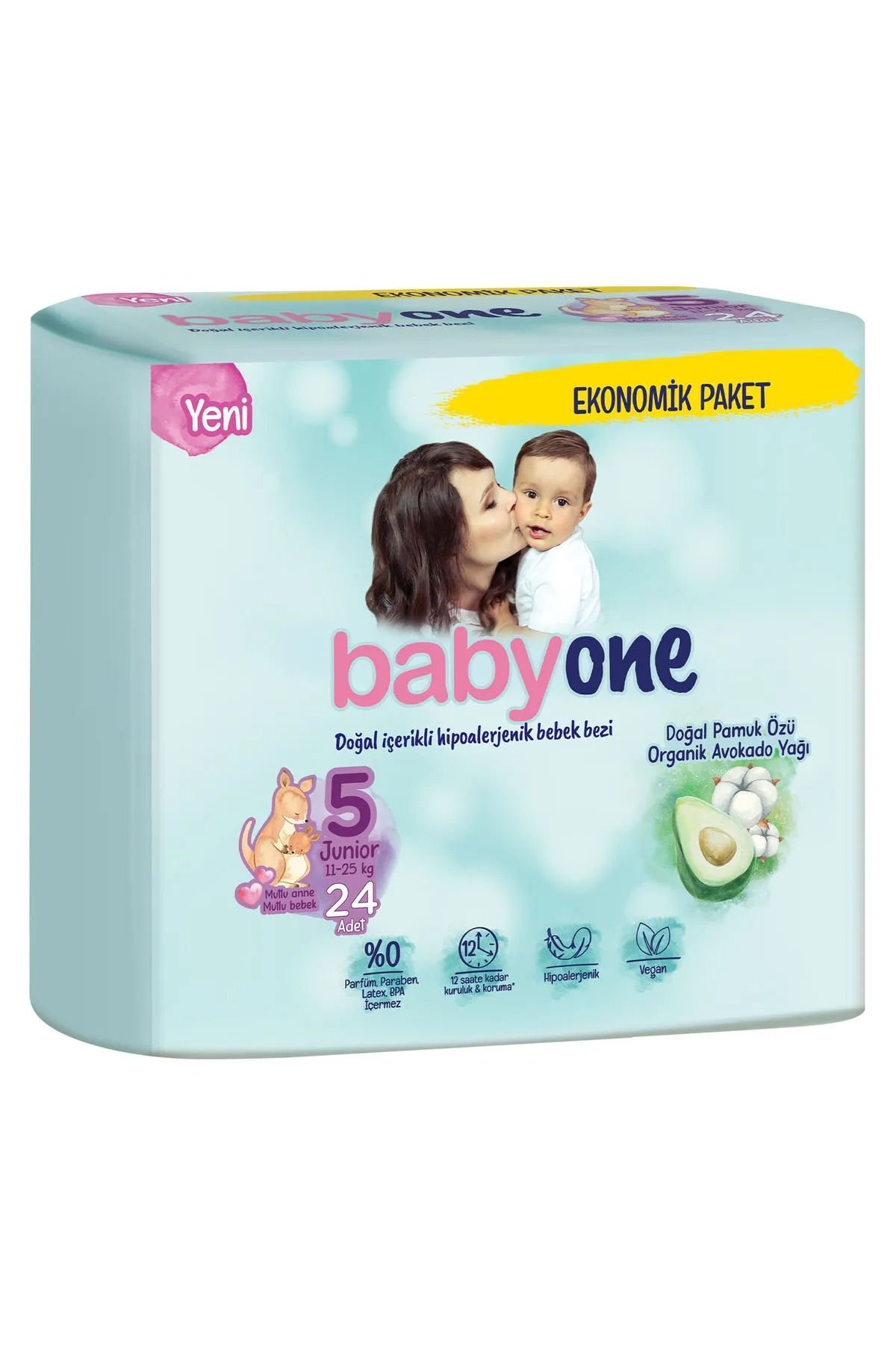 Babyone Yeni Bebek Bezi 5 Beden Junior Ekonomik Paket 24 Adet