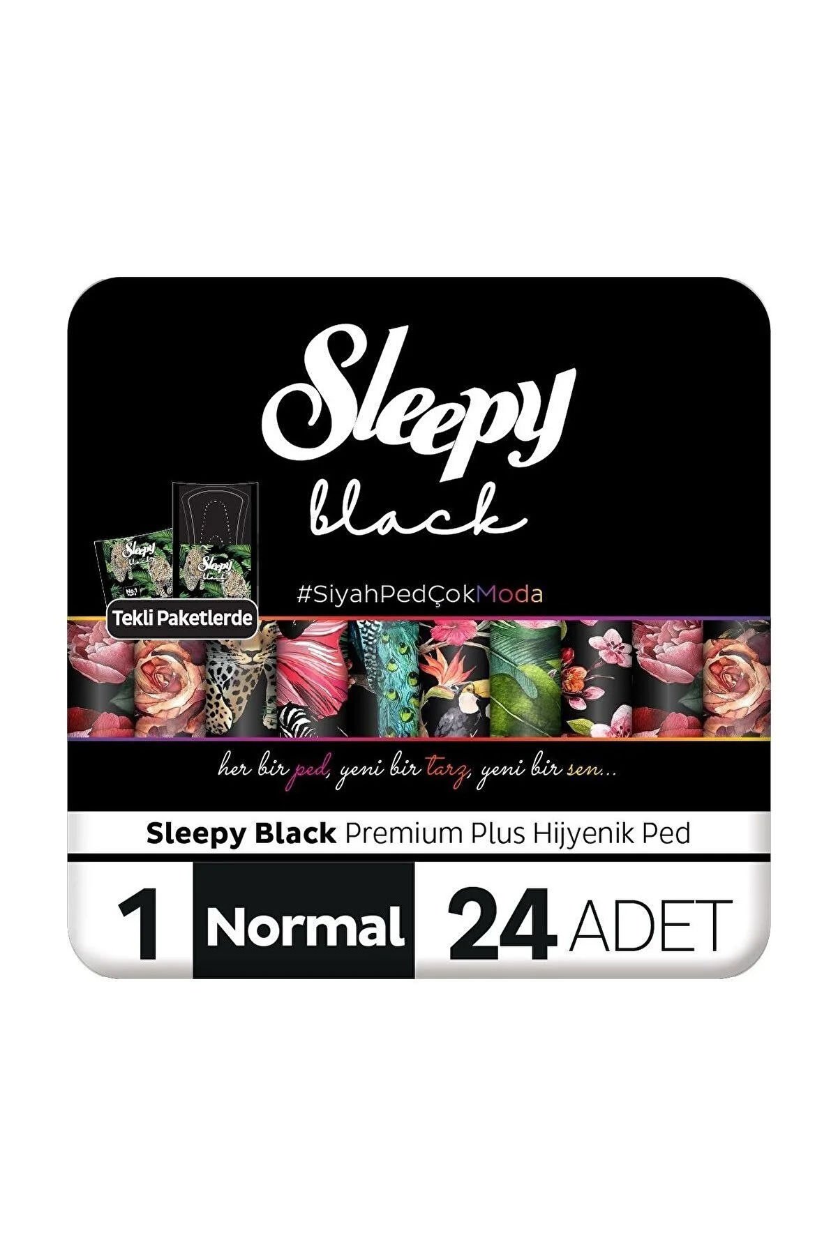 Sleepy Black Premium Plus Hijyenik Ped Normal 24 Adet Ped