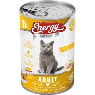 Energy Konserve Tavuklu Kedi Maması 415 Gr