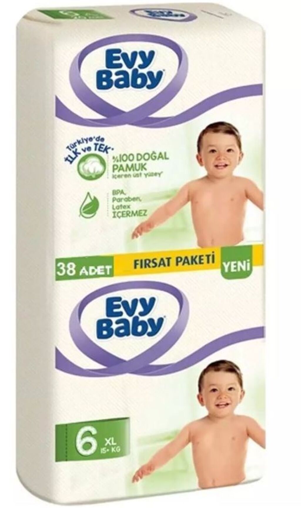 Evy Baby Bebek Bezi 6 Numara Paket 38'li