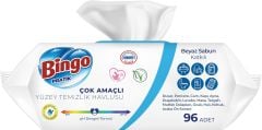 Bingo Yüzey Temizlik Havlusu 96'lı Beyaz Sabun Kokulu