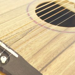 Cort SFXDAONAT Elektro Akustik Gitar Çantali Natürel İnce Kasa