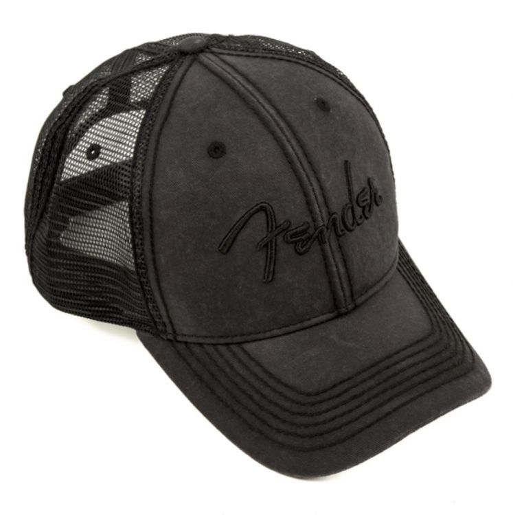 FENDER Washed Trucker Gri Şapka