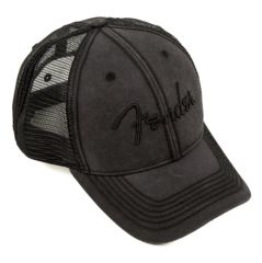 FENDER Washed Trucker Gri Şapka