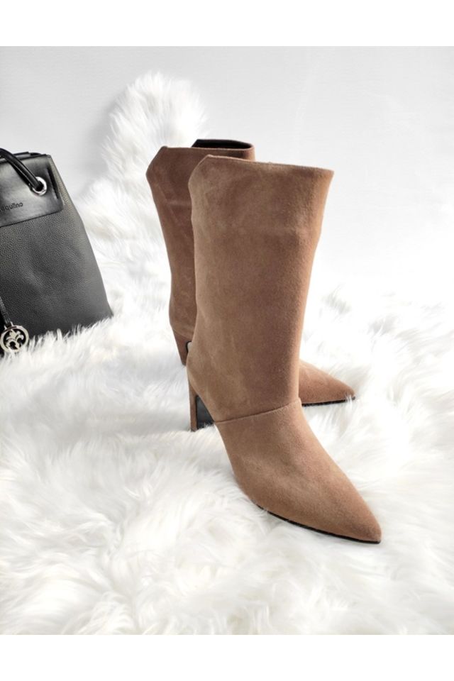 KADIN HAKİKİ DERİ ARA BOY ÇİZME