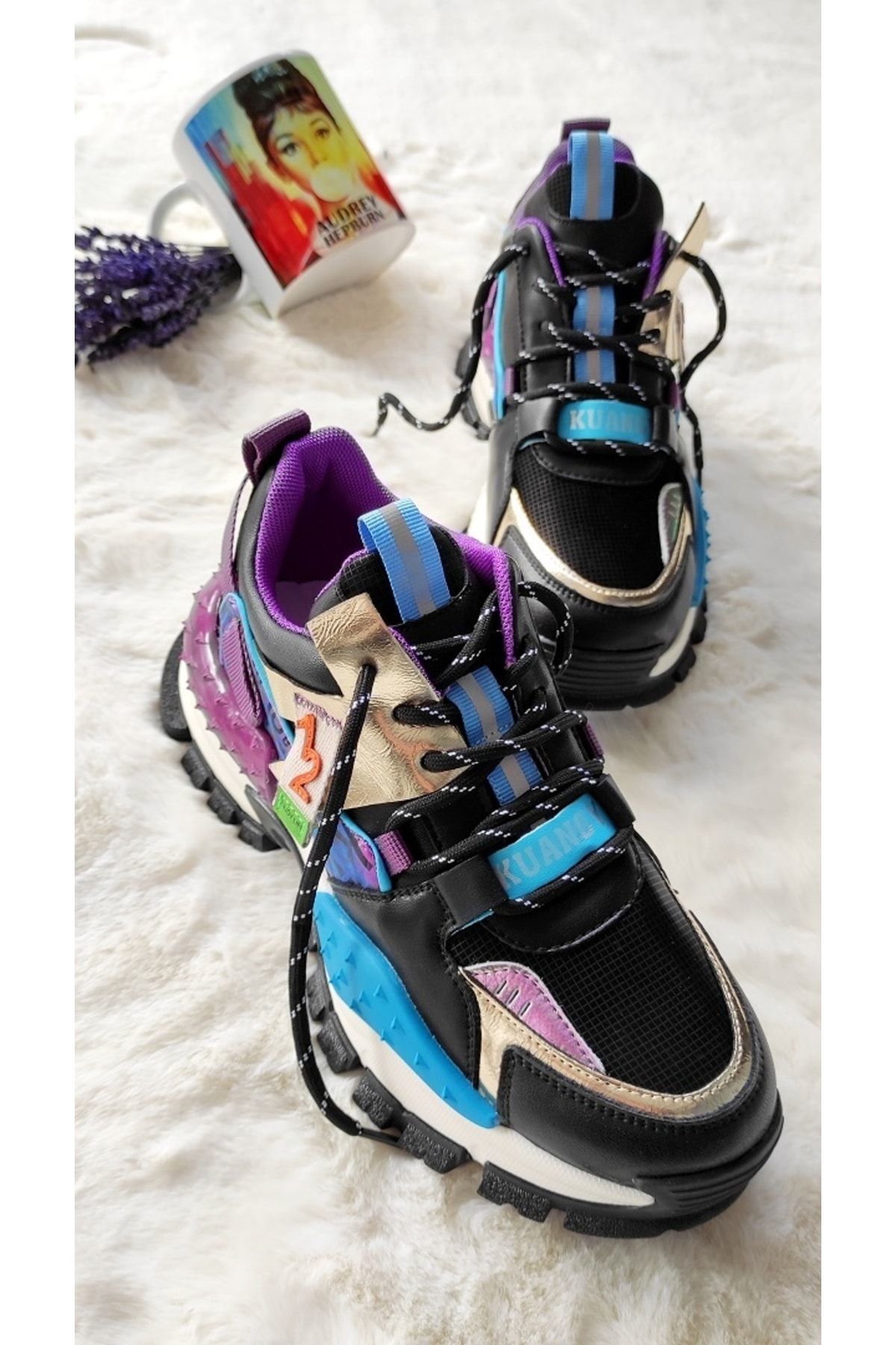 Kadın Renkli Casual Sneaker