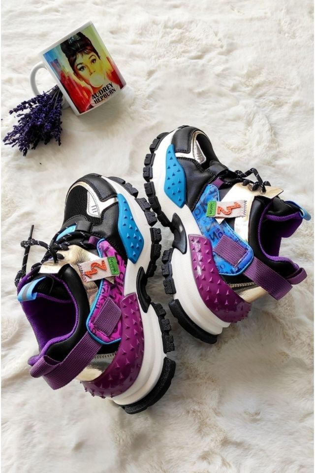 Kadın Renkli Casual Sneaker
