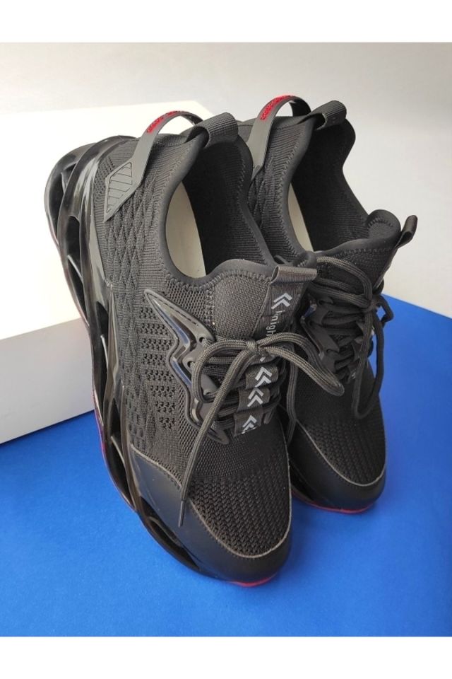 Erkek Kırmızı Taban Deri Sneaker