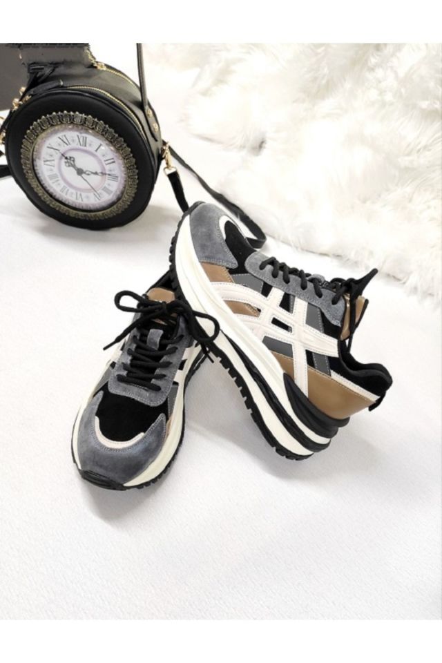 KADIN HAKİKİ DERİ İTHAL SNEAKER