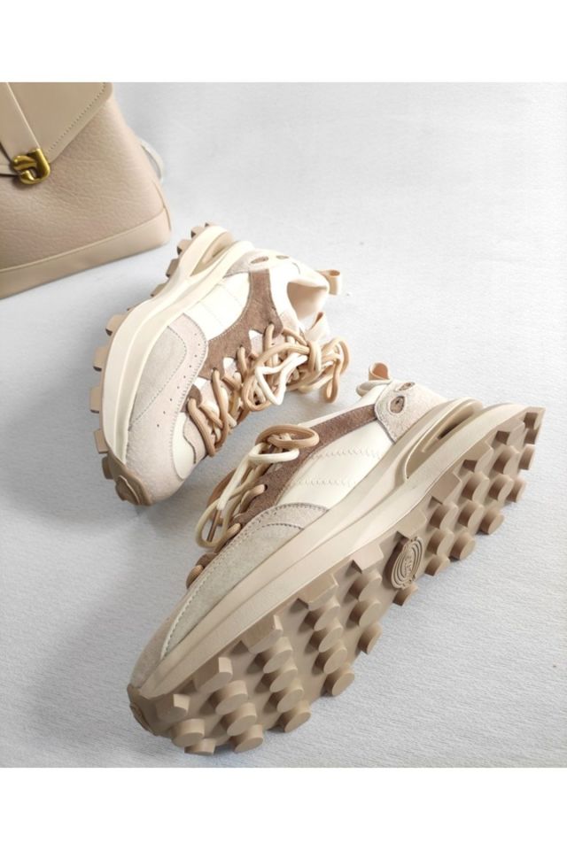 KADIN BAĞCIKLI HAKİKİ DERİ SNEAKER