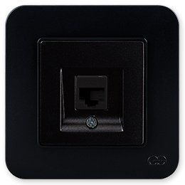 Radius Nümeris Telefon  Prizi (Cat3), M.Siyah