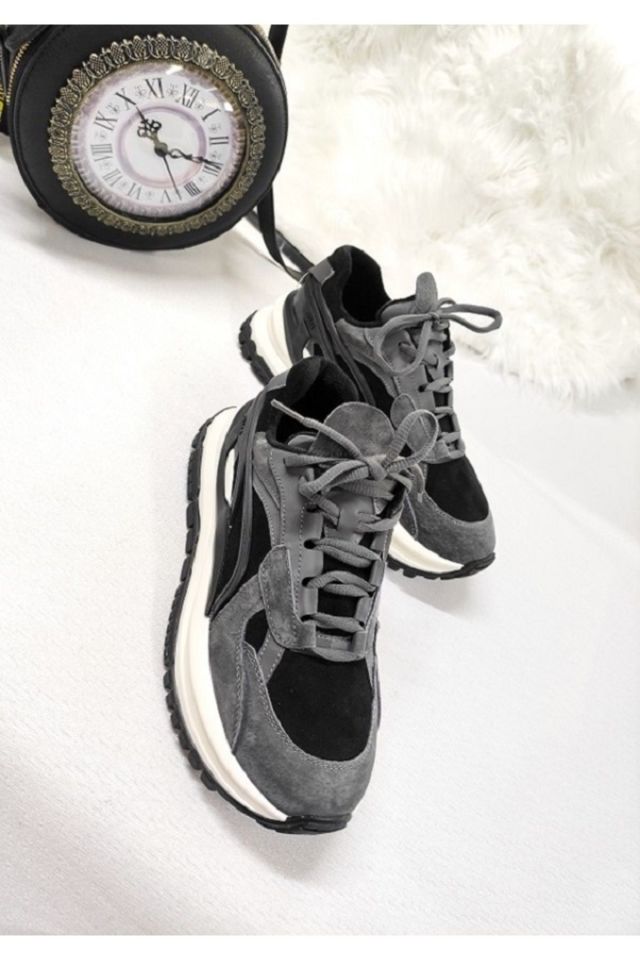 KADIN HAKİKİ DERİ İTHAL SNEAKER
