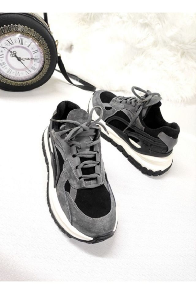 KADIN HAKİKİ DERİ İTHAL SNEAKER
