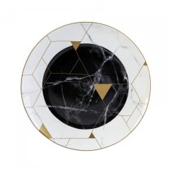 Mermer Altın Geometrik Modern 2'li