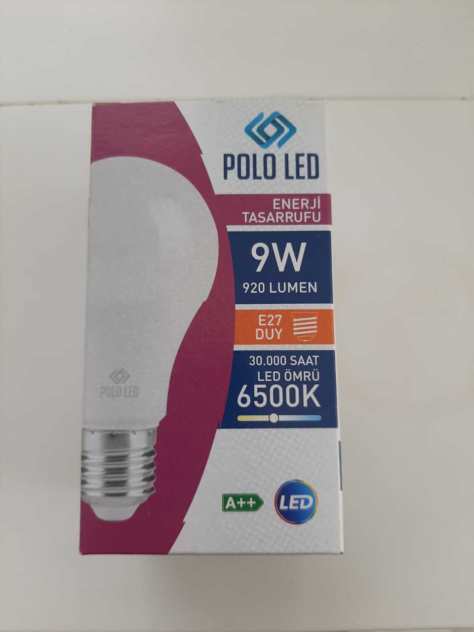 E27 Led Ampül 9W 6500K