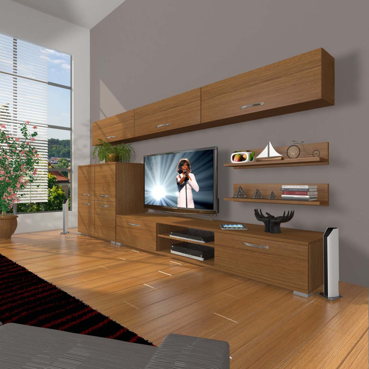 Decoraktiv Eko 8 Mdf Dvd Tv Ünitesi Tv Sehpası