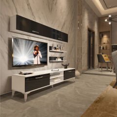 Decoraktiv Eko 5 Slm Dvd Silver Tv Ünitesi Tv Sehpası