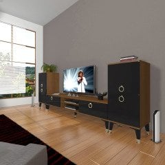 Decoraktiv Eko On2 Mdf Dvd Gold Tv Ünitesi Tv Sehpası