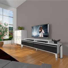 Decoraktiv Ekoflex On Mdf Silver Tv Ünitesi Tv Sehpası