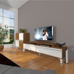 Decoraktiv Ekoflex On Mdf Silver Tv Ünitesi Tv Sehpası