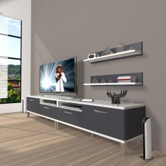 Decoraktiv Eko 200r Mdf Krom Ayaklı Tv Ünitesi Tv Sehpası