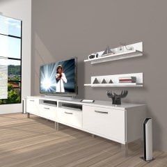 Decoraktiv Eko 200r Mdf Krom Ayaklı Tv Ünitesi Tv Sehpası