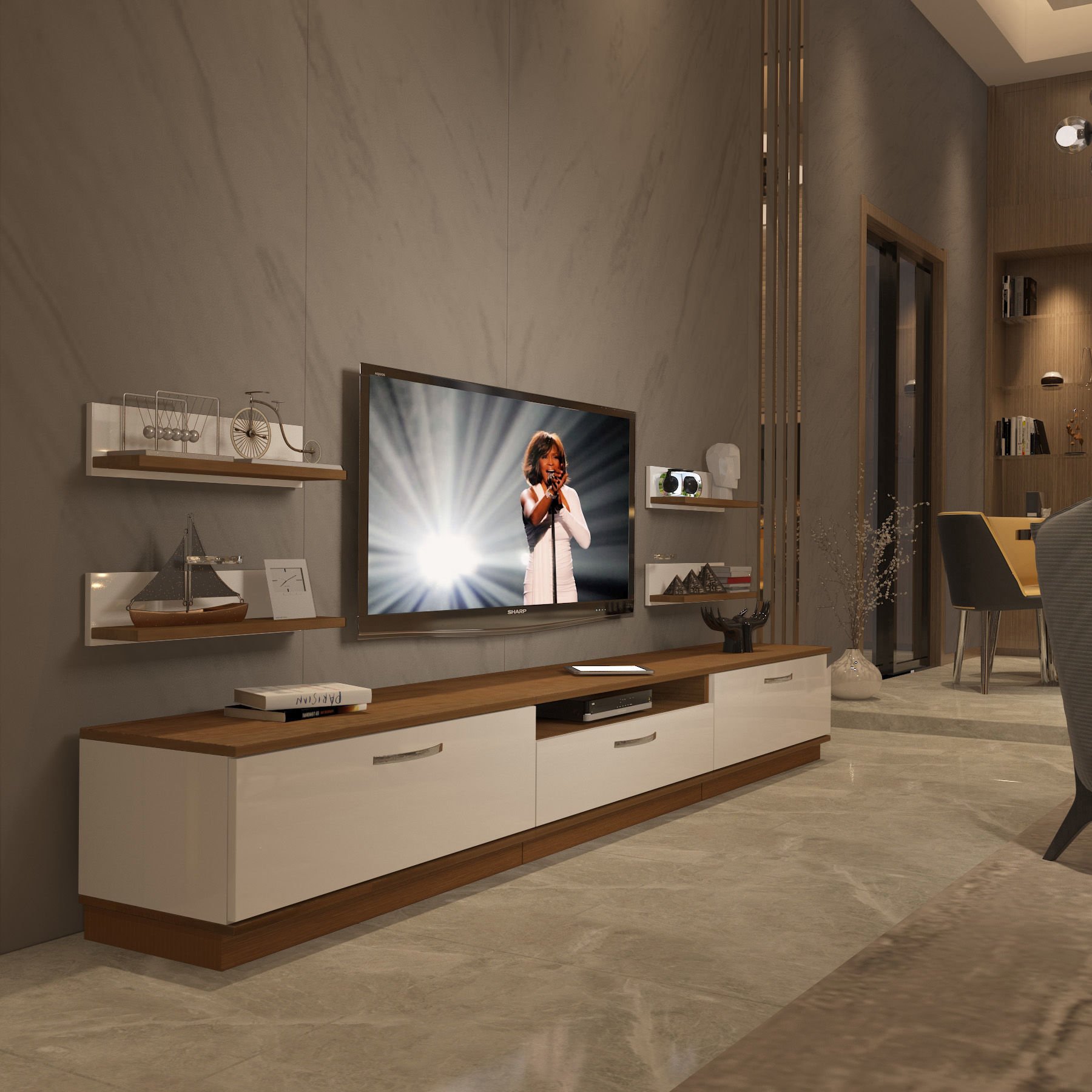 Decoraktiv Trendstyle 270R Slm Tv Ünitesi Tv Sehpası